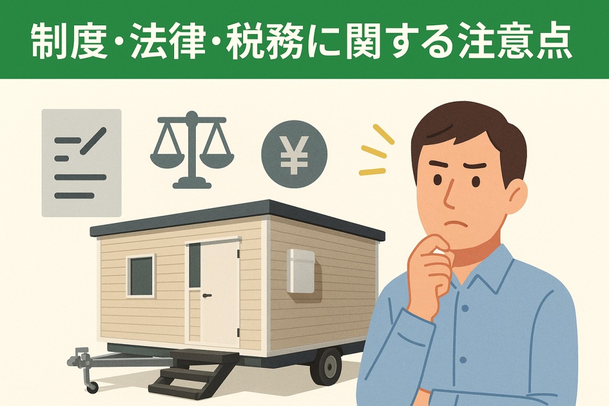 制度・法律・税務に関する注意点